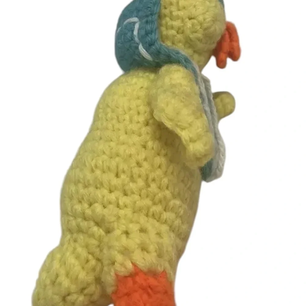 Handmade Knit Crocheted Duck Plush 9